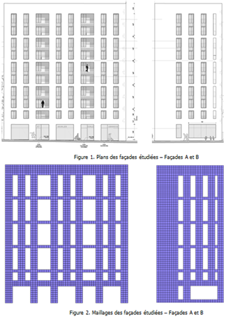 Drawing and modelling of the building front
