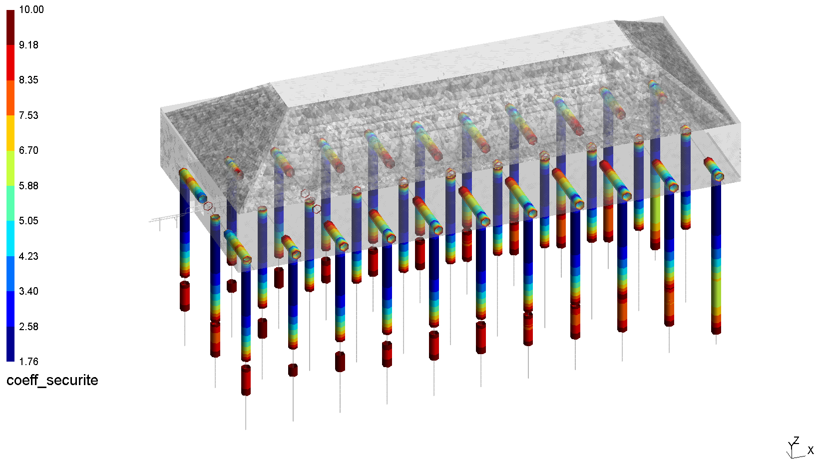 Assessment of the foundation piles